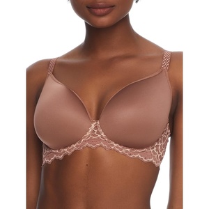 image:imageSimone Perele Caresse 3D Plunge TShirt Bra 30E Coco Brown