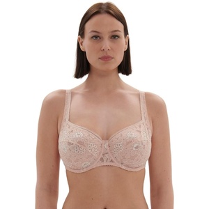 image:imageSimone Perele Womens 1e1313 Festive Square Neck Full Cup BraBallet Pink