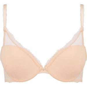 image:imageSimone Perele Womens Confiance Seamless Triangle Plunge TShirt BraPetalnude