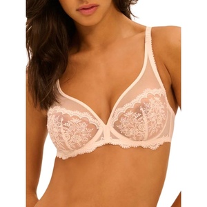 image:imageSimone Perele Womens Intrigue Sheer PlungeSakura Pink