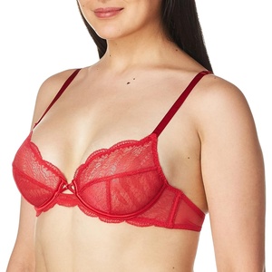 image:imageSimone Perele Womens Sheer Plunge BraPoppy